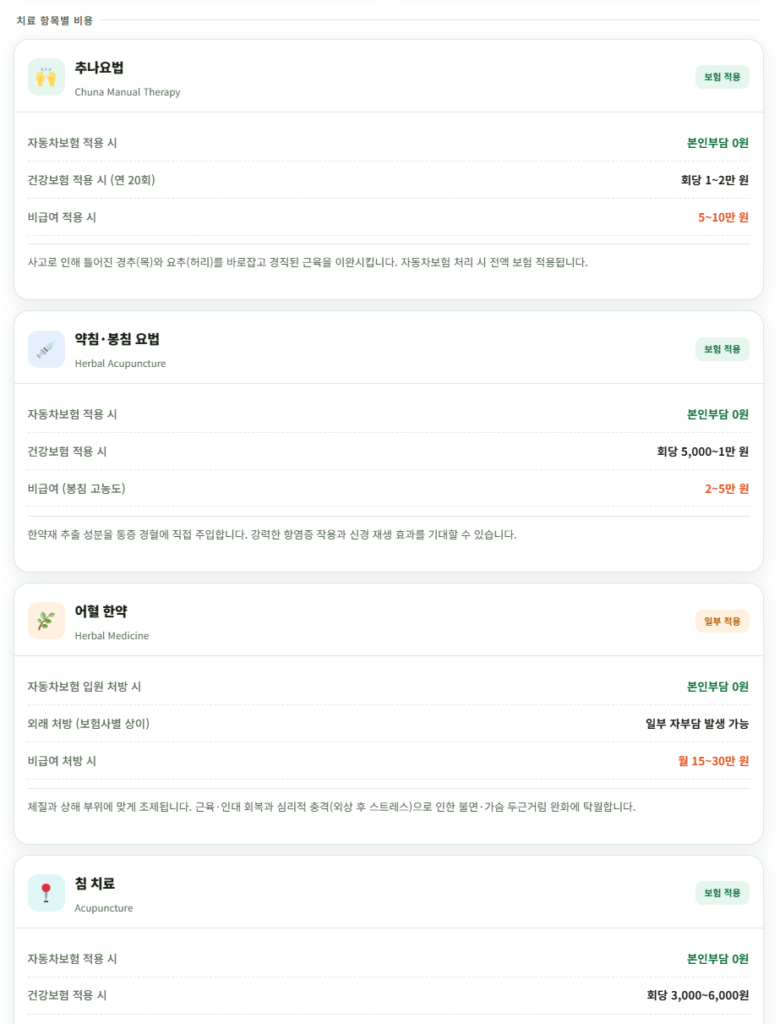 제주시 교통사고 한방병원 추천 및 치료잘하는 곳