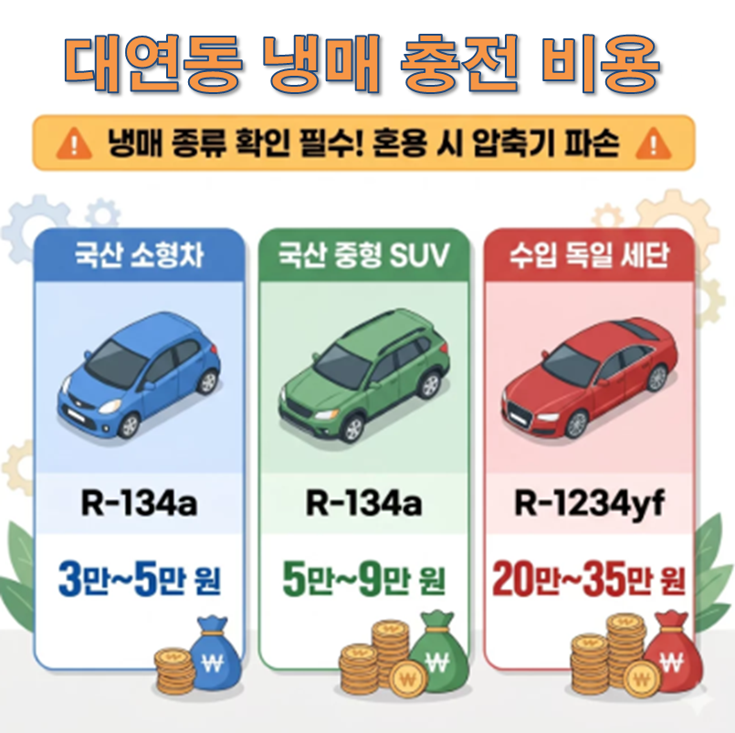 대연동 자동차 에어컨 냉매충전 저렴한 카센타 추천 및 후기