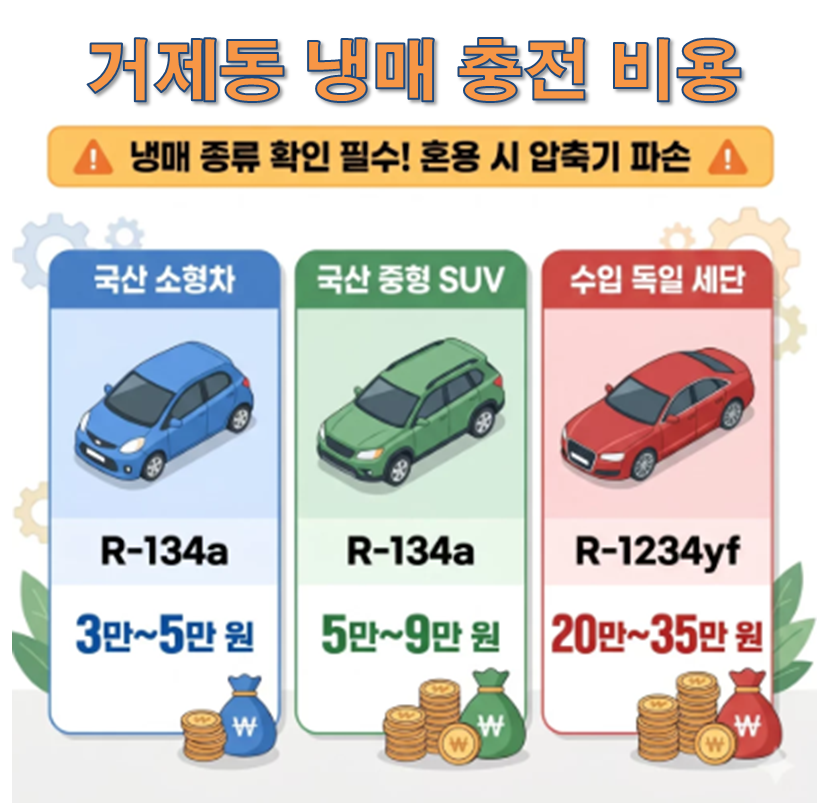 거제동 자동차 에어컨 냉매충전 저렴한 카센타 추천 및 후기